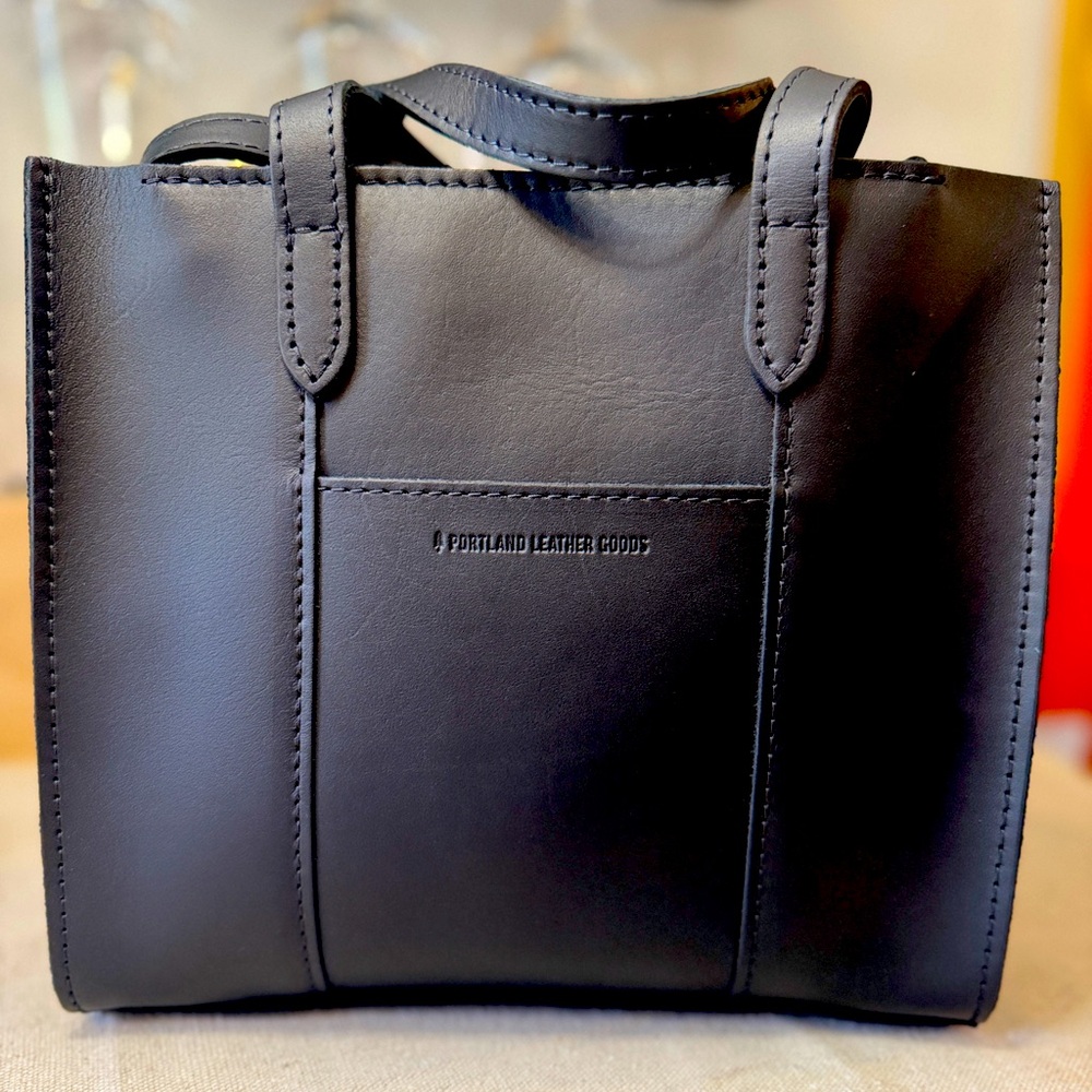 Full Grain Leather Crossbody Tote